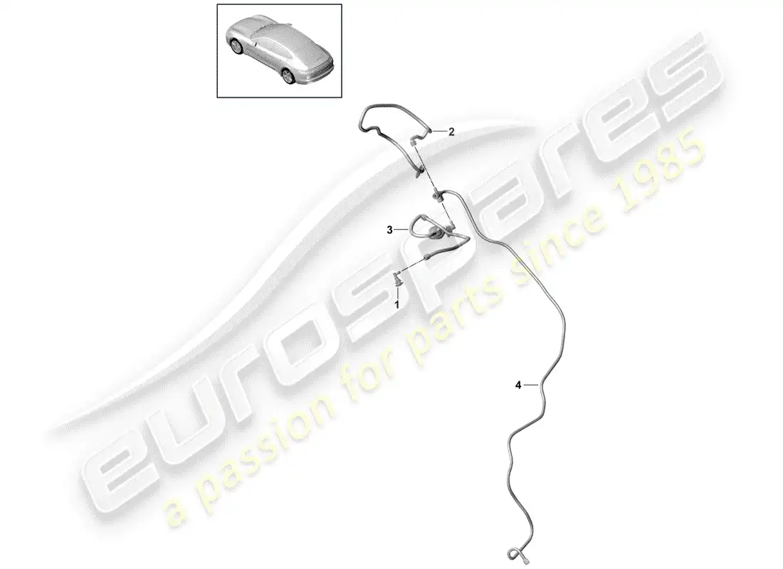 porsche 2019 (panamera 971-1) boquilla diagrama de piezas