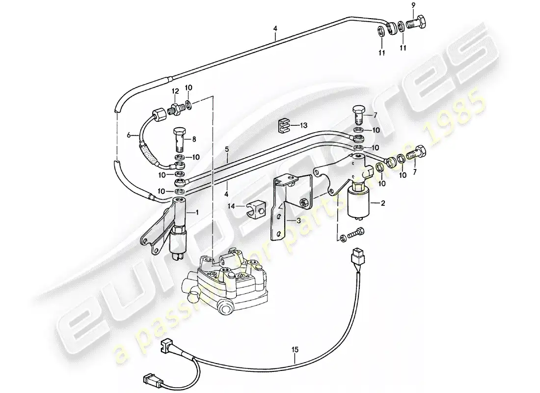 porsche 1981 (924) k-jetronic - 2 a diagrama de piezas