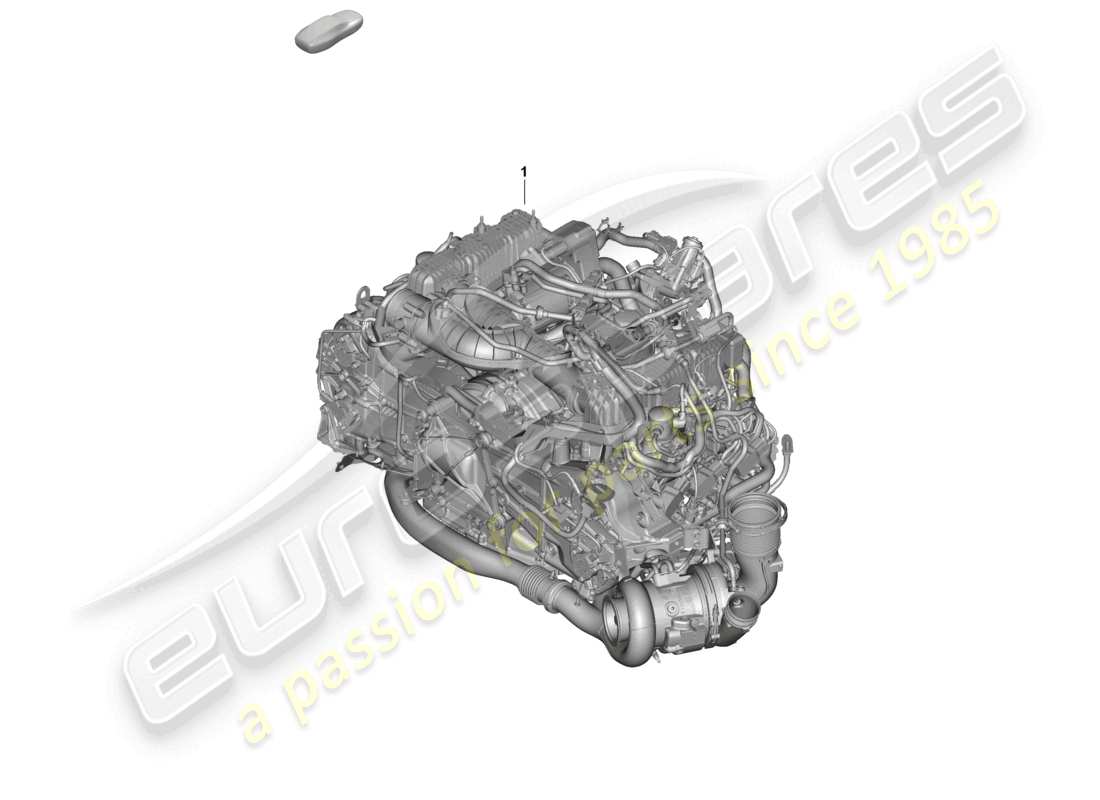 porsche 2025 (992-2) diagrama de piezas del motor de reemplazo (completo)