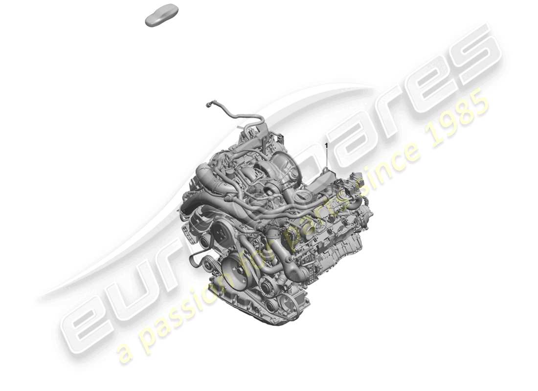 porsche 2025 (cayenne e3 pa) diagrama de piezas del motor de reemplazo (completo)