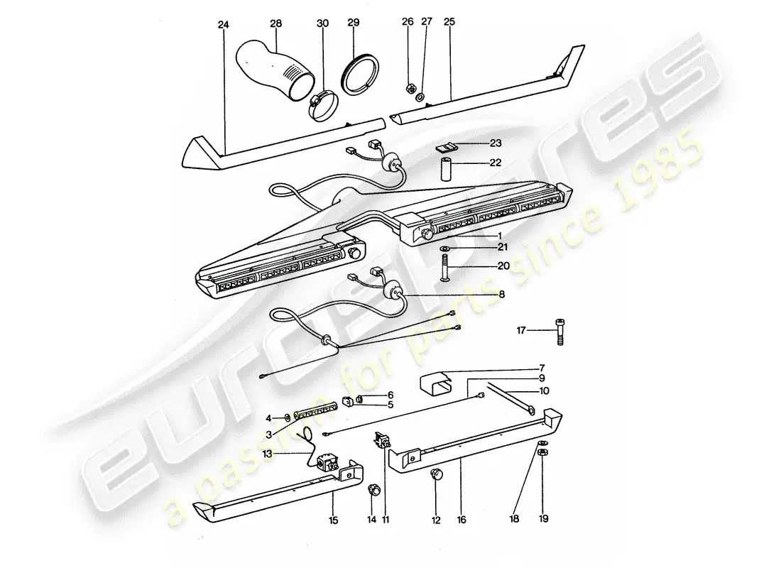 porsche 1976 (911 turbo) aire acondicionado - jet - accesorios diagrama de piezas