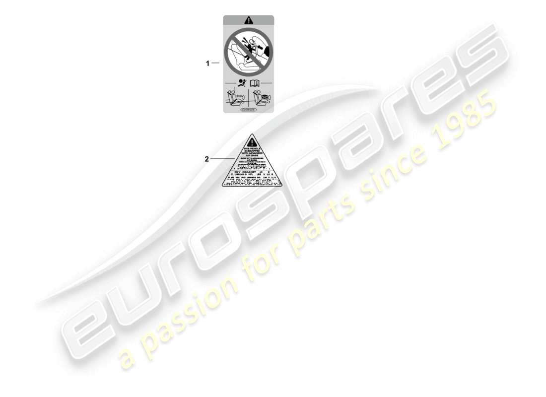 porsche 2026 (panamera 976) diagrama de piezas del airbag