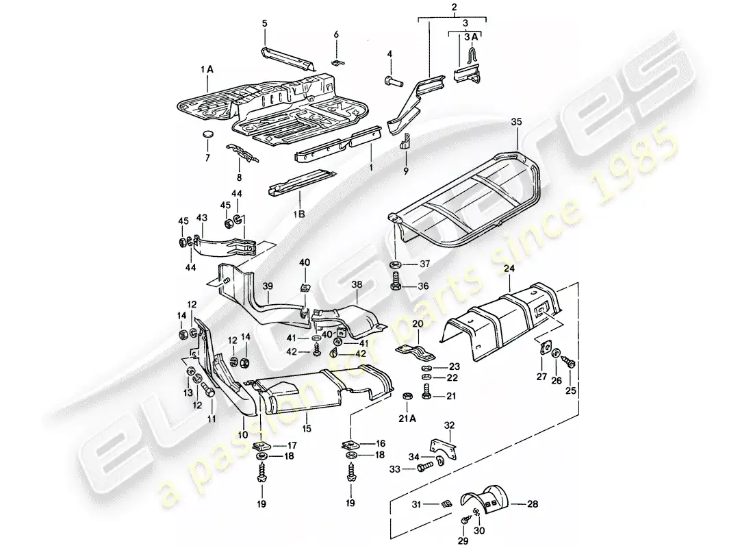 porsche 1978 (924) miembro lateral - escudo diagrama de piezas
