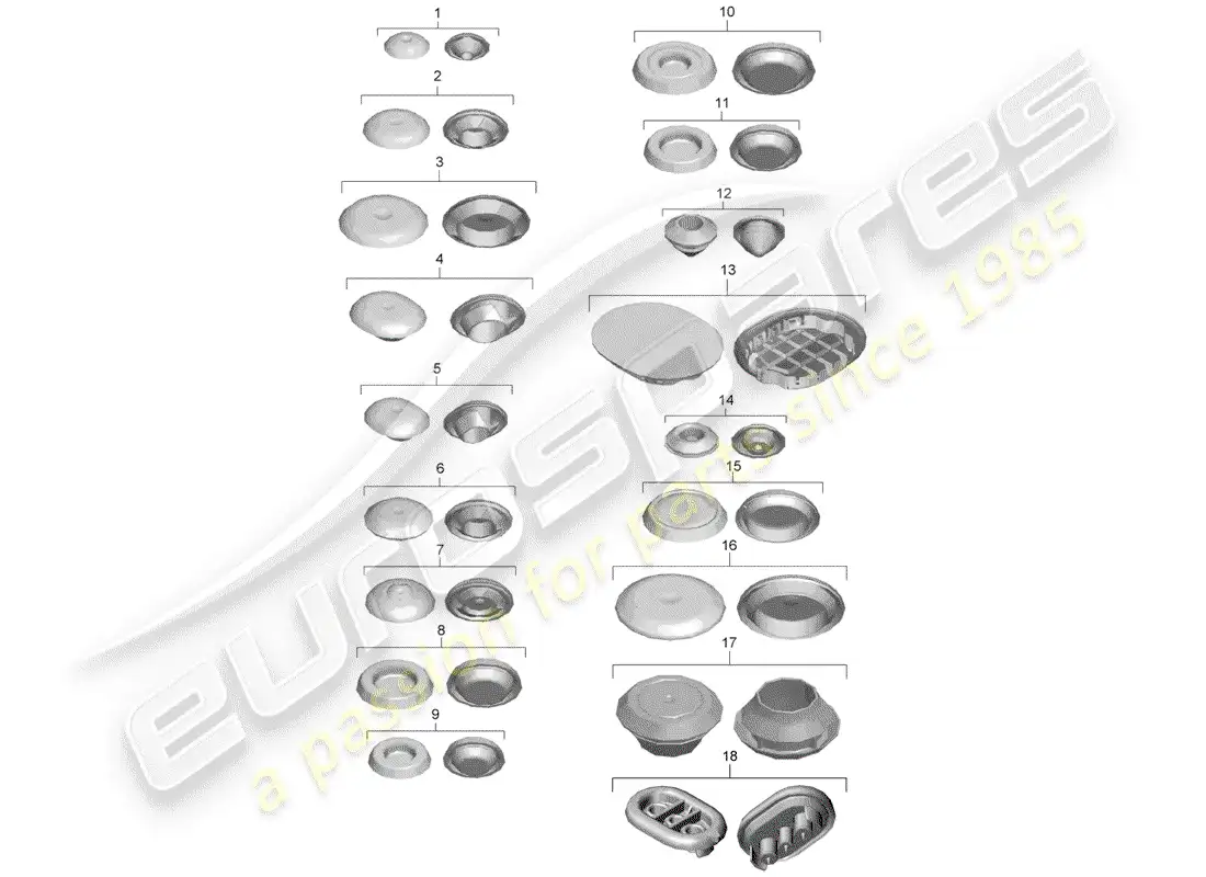 porsche 2013 (981 boxster) enchufar diagrama de piezas