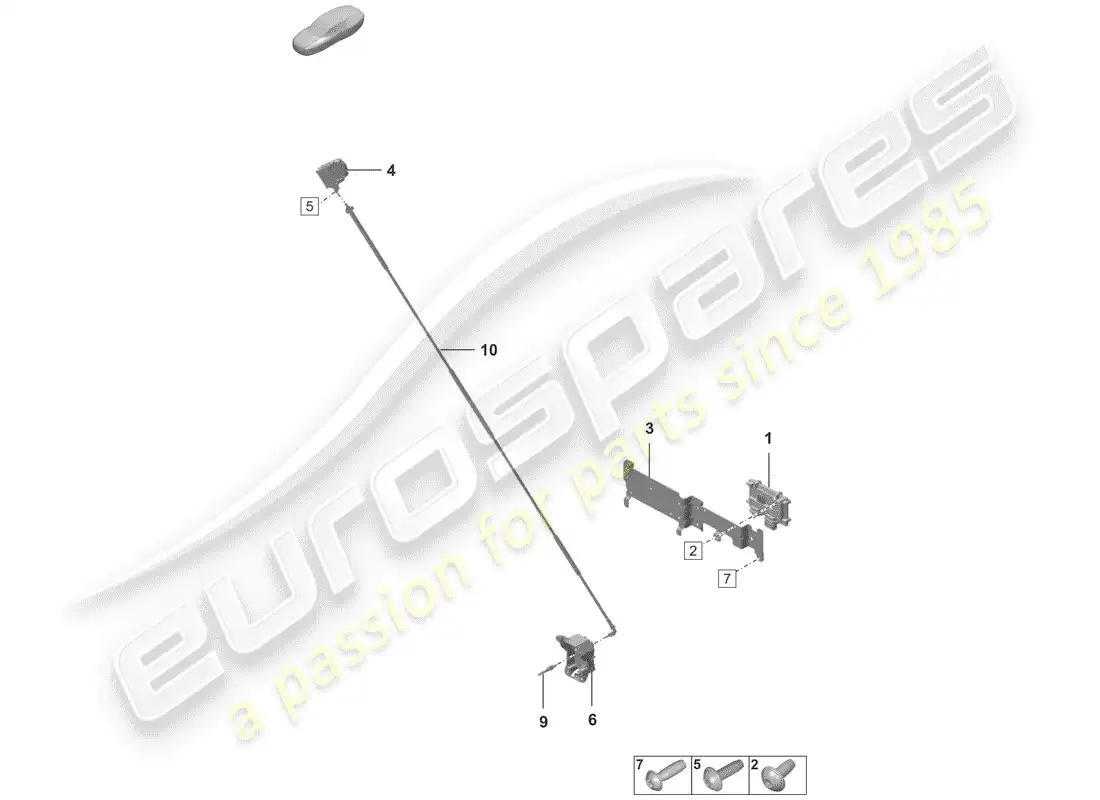 porsche 2020 (992-1) piezas individuales diagrama de piezas