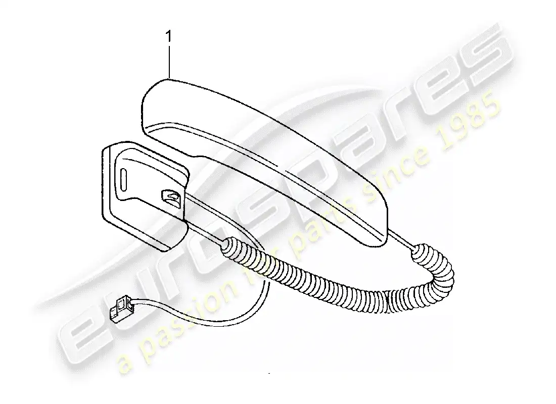 porsche 1986 (tequipment) módulo diagrama de piezas