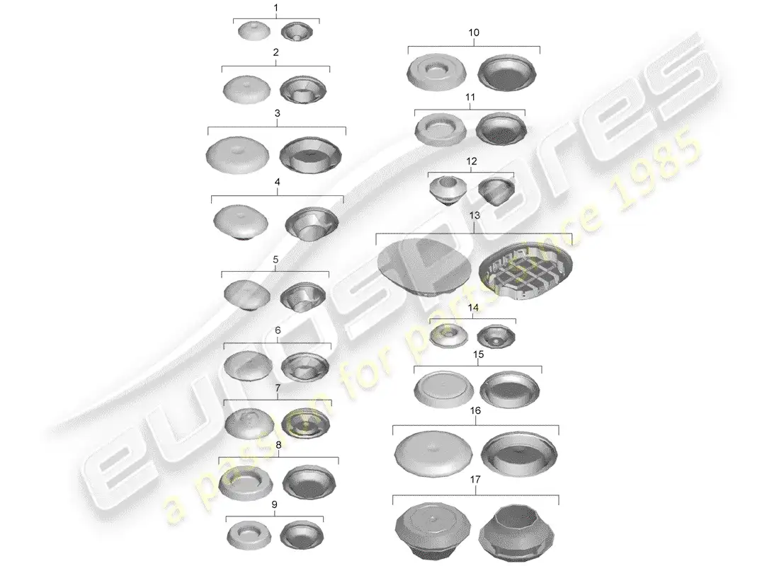 porsche 2012 (981 boxster) enchufar diagrama de piezas