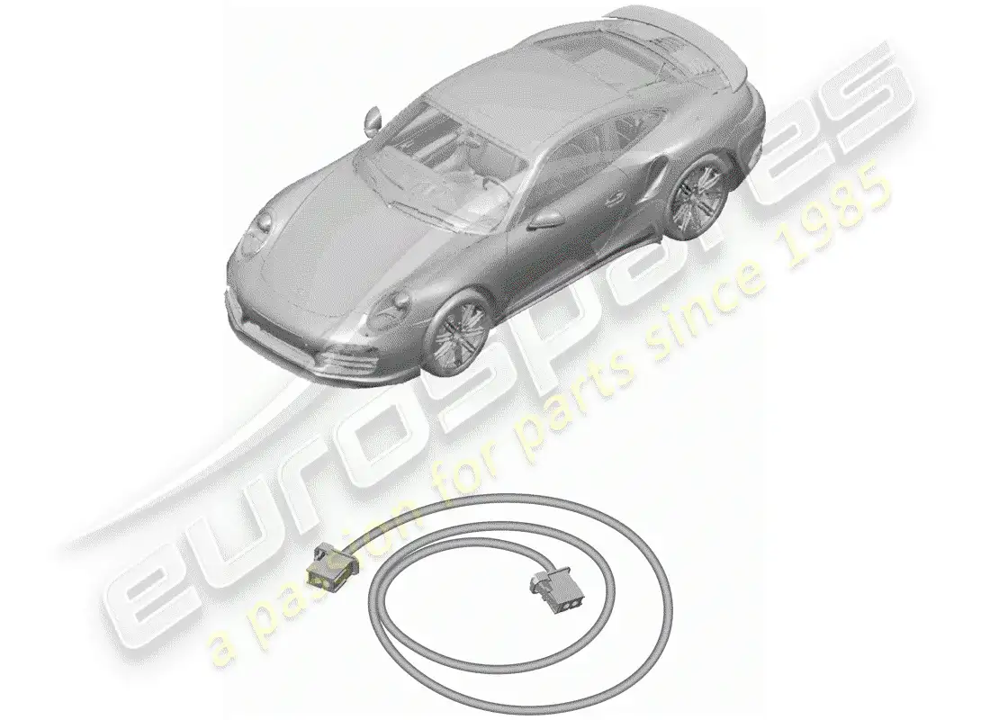 porsche 2014 (991-1 turbo) cableando arneses diagrama de piezas