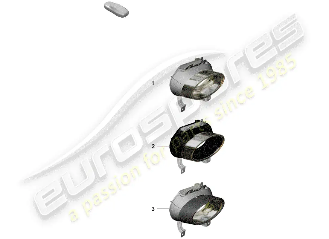 porsche 2019 (992-1) tubo de escape diagrama de piezas
