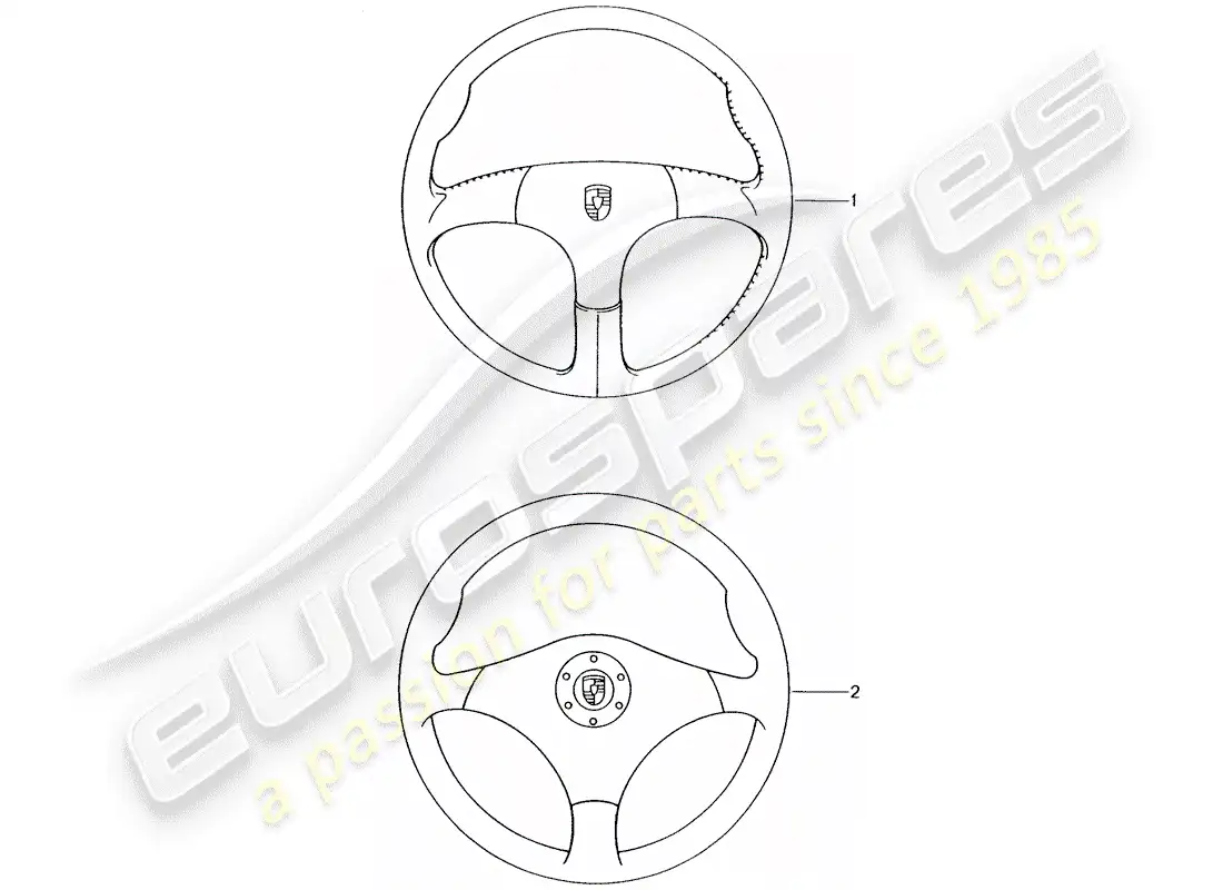 porsche 2011 (tequipment) volante deportivo diagrama de piezas