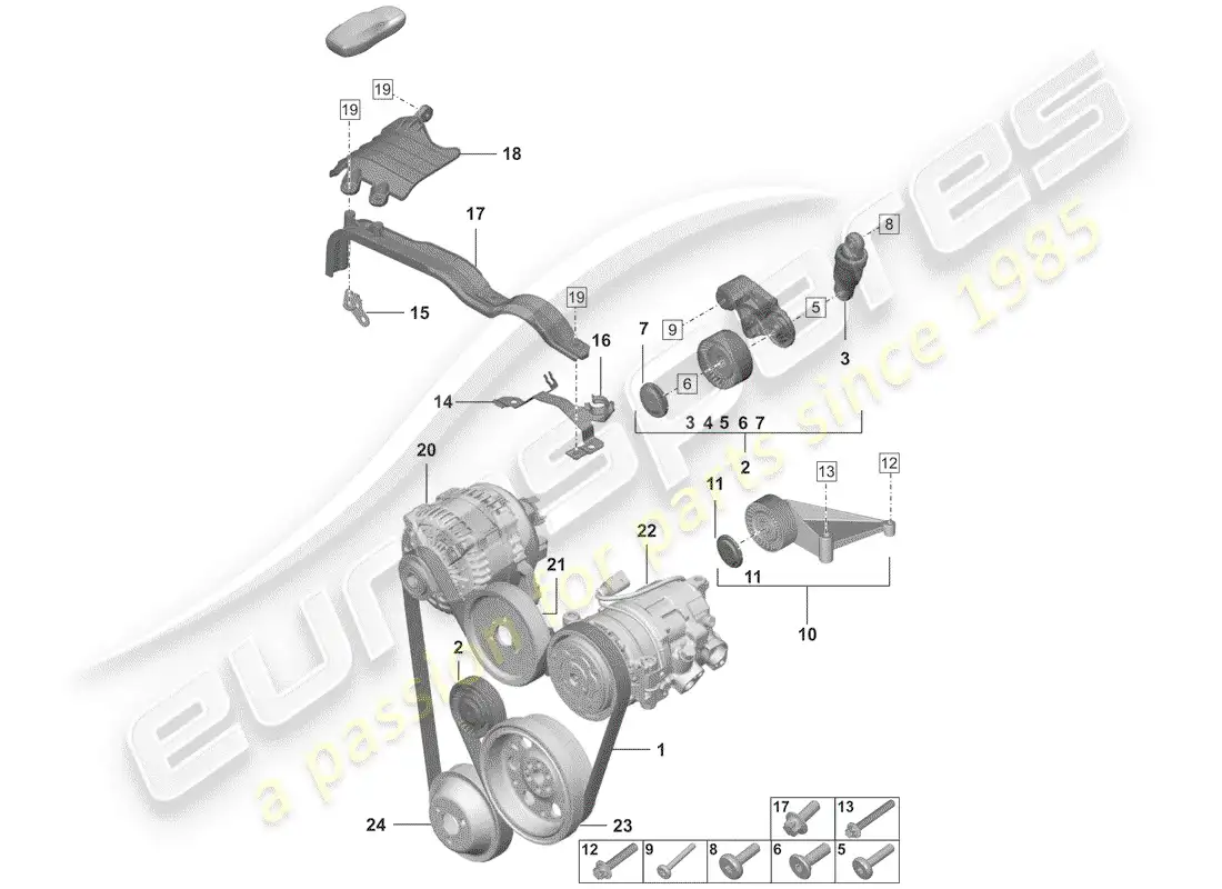 diagrama de pieza que contiene el número de pieza 0pb903137a