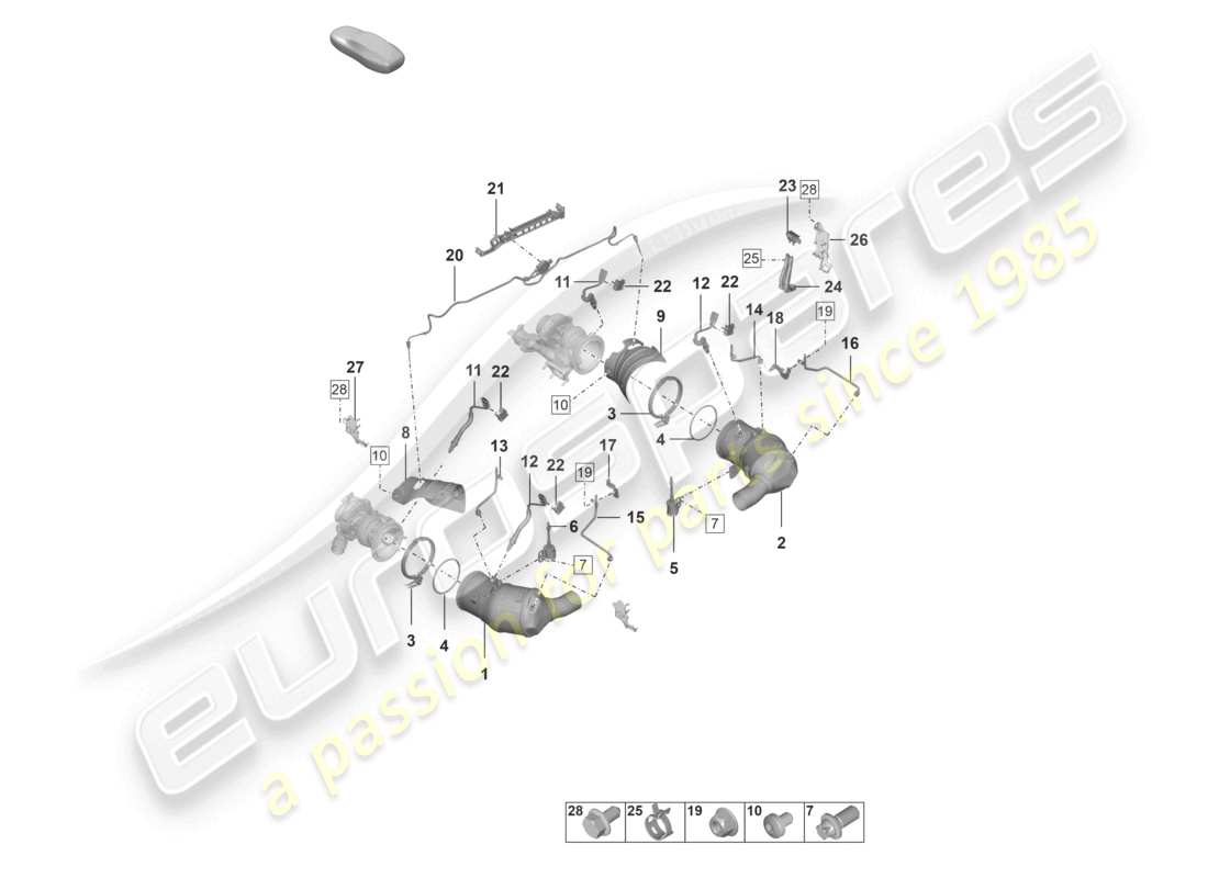 diagrama de pieza que contiene el número de pieza paf008145