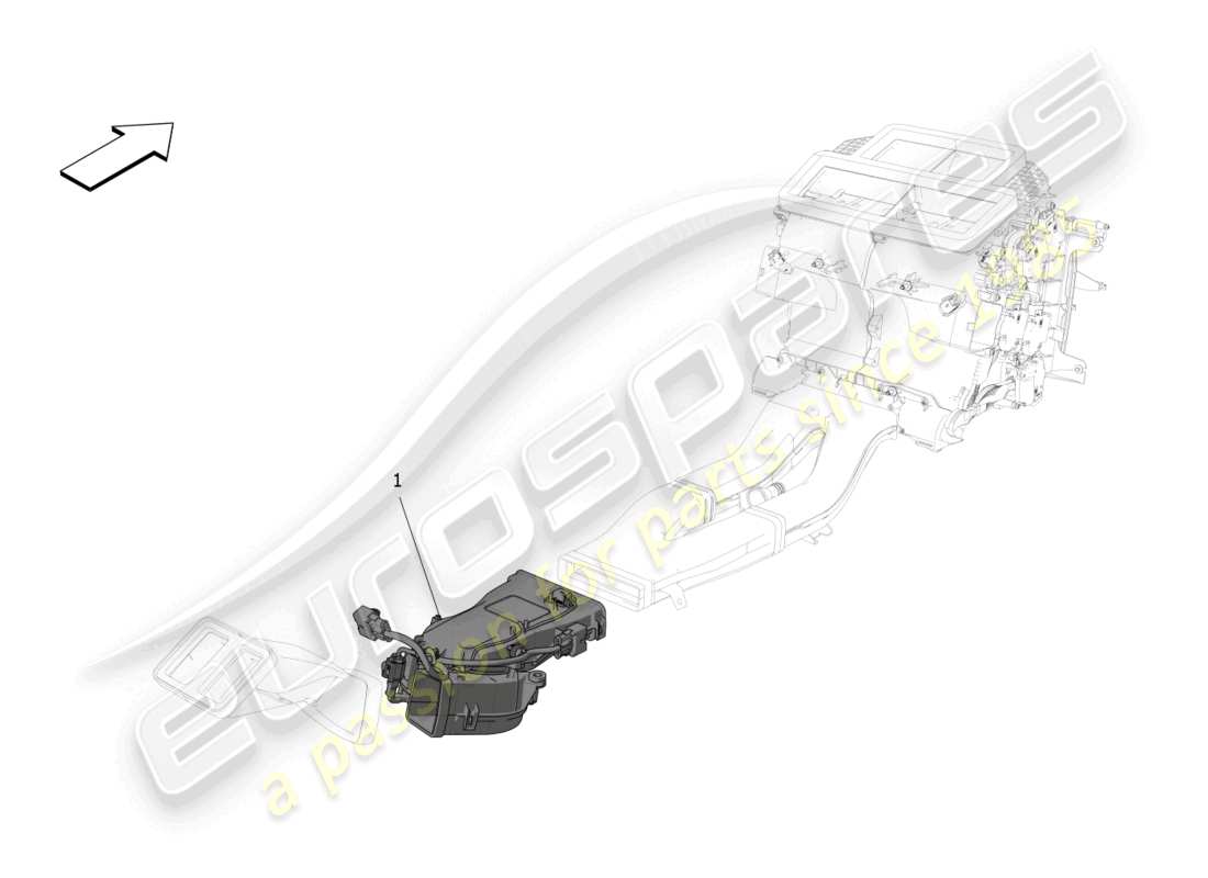 maserati grecale trofeo (2023) unidad de aire acondicionado: dispositivos de túnel diagrama de piezas