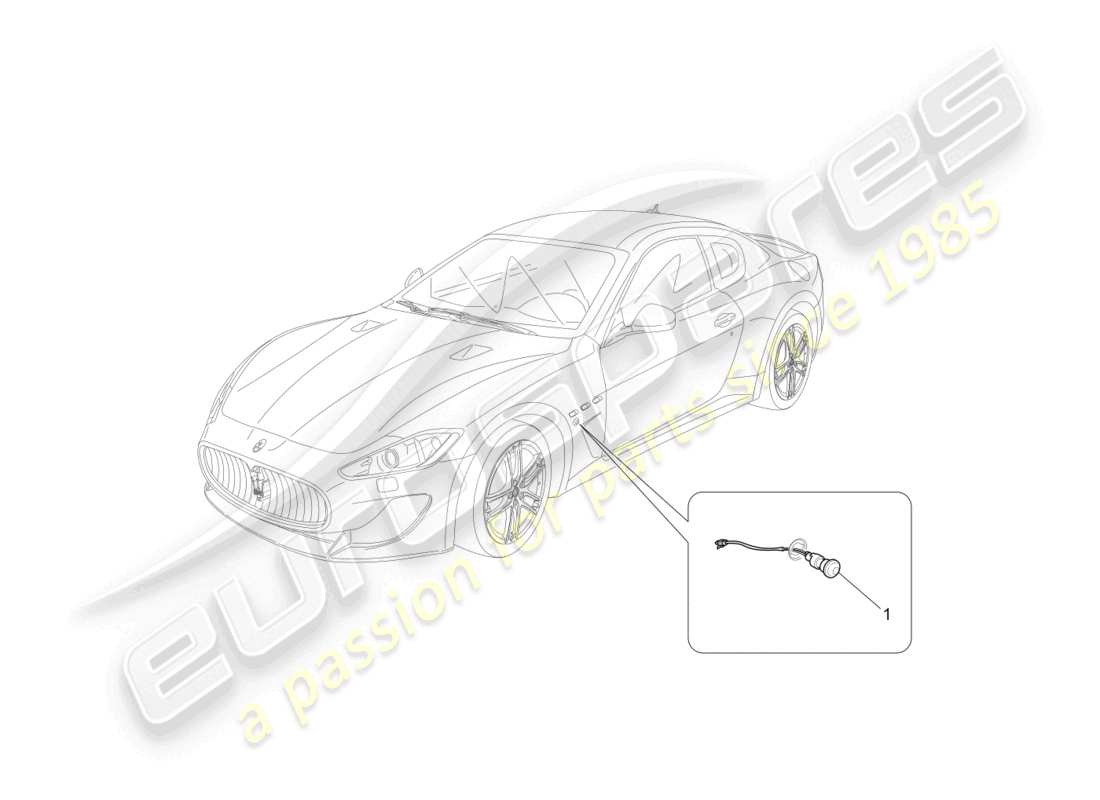 maserati granturismo mc stradale (2012) diagrama de piezas de los grupos de luces laterales