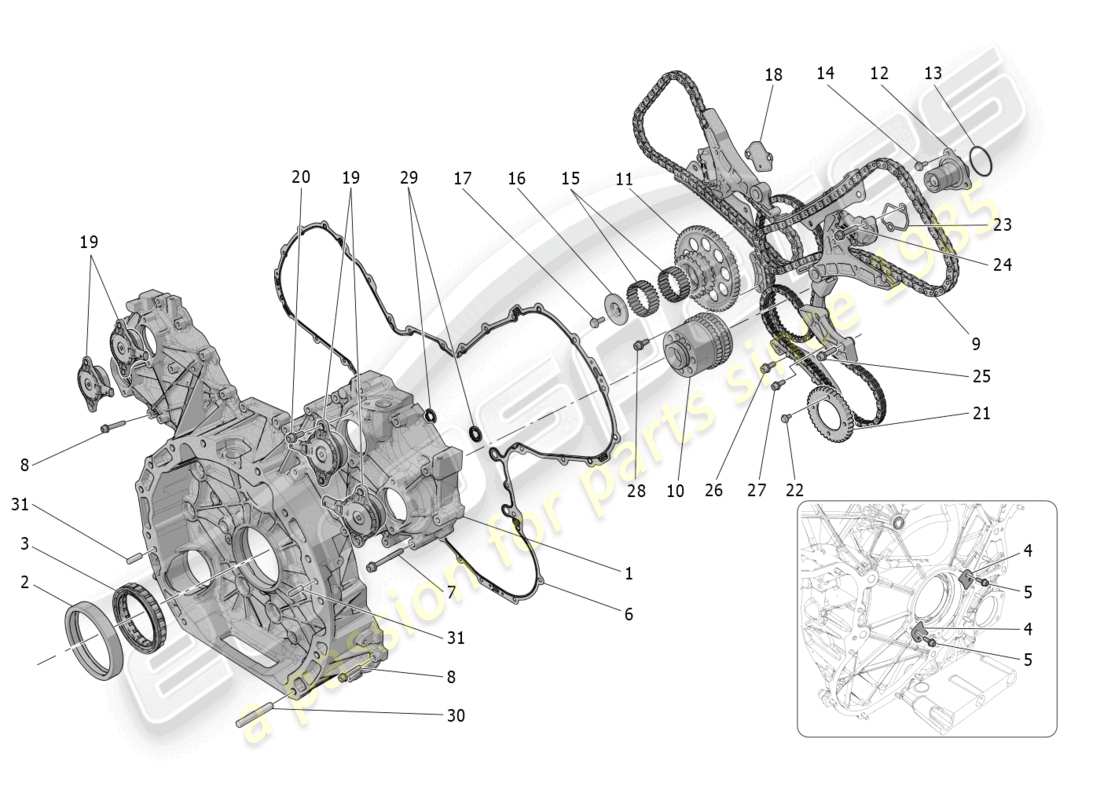 maserati mc20 (2022) momento diagrama de piezas