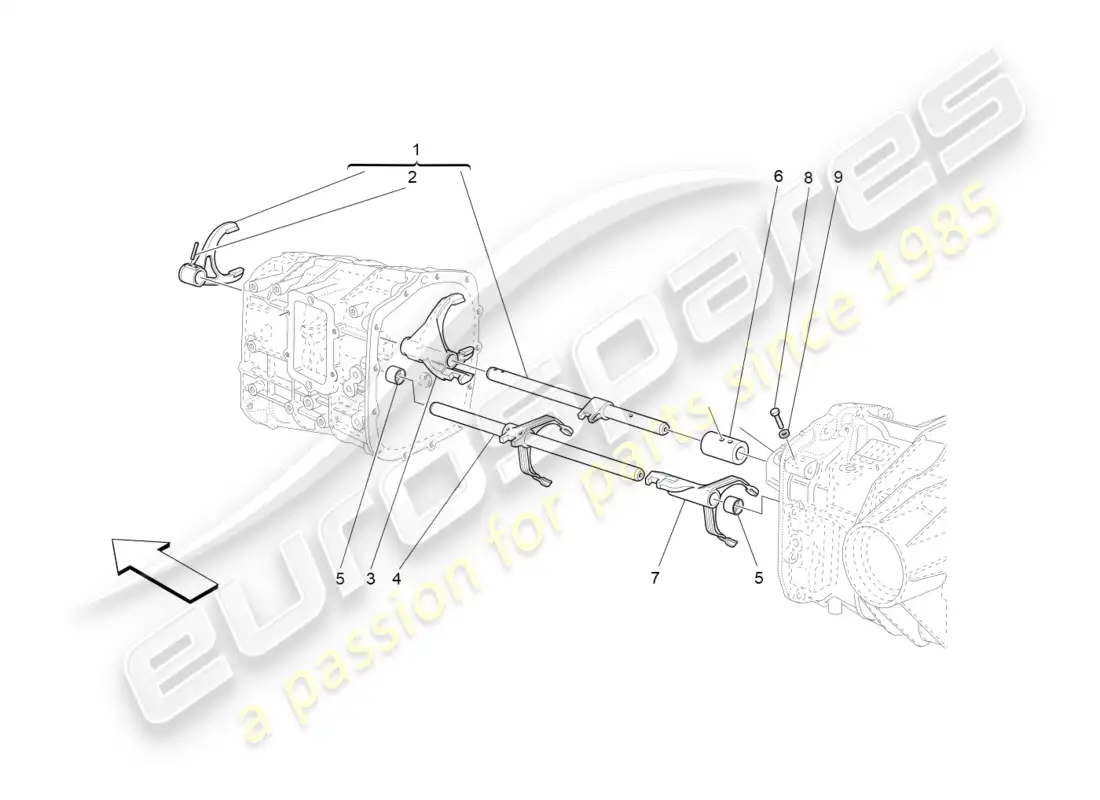 maserati granturismo (2012) controles internos diagrama de piezas
