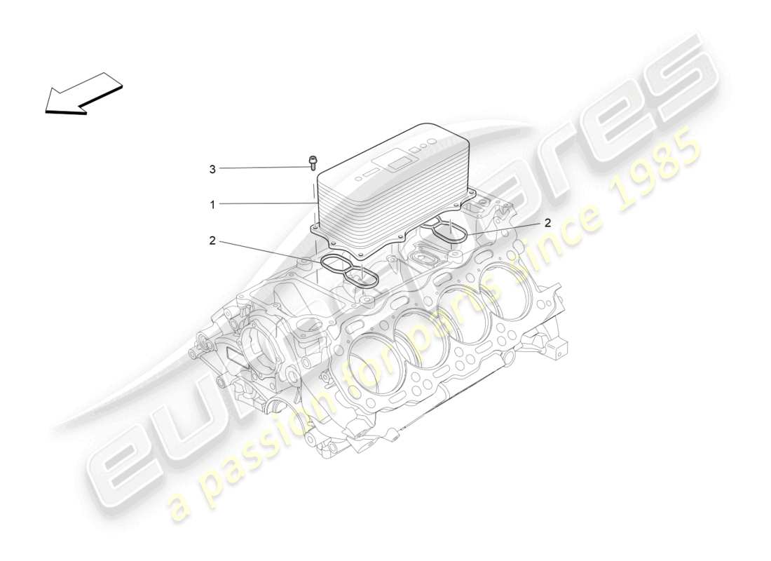 maserati levante modena s (2022) intercambiador de calor diagrama de piezas
