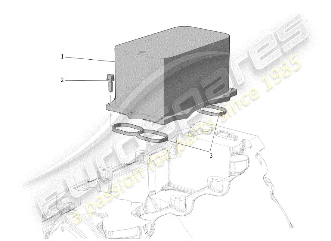 maserati mc20 (2024) diagrama de piezas del intercambiador de calor