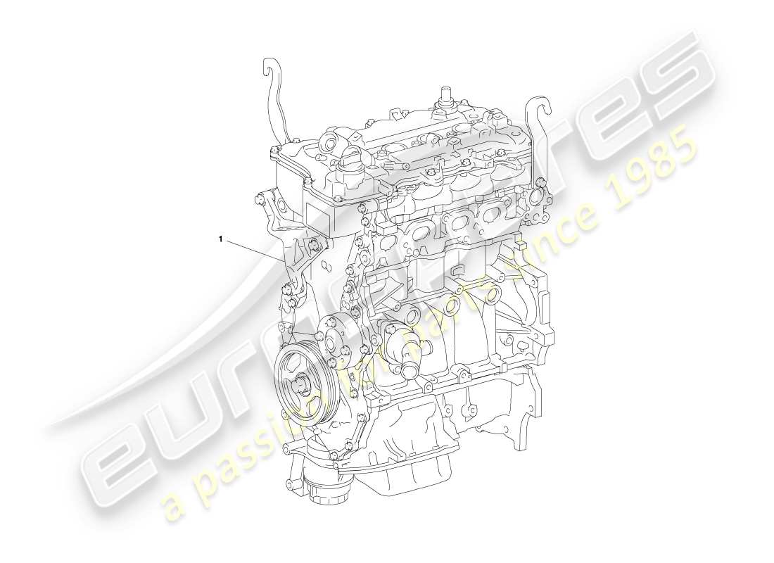 aston martin cygnet (2012) diagrama de piezas del conjunto parcial del motor