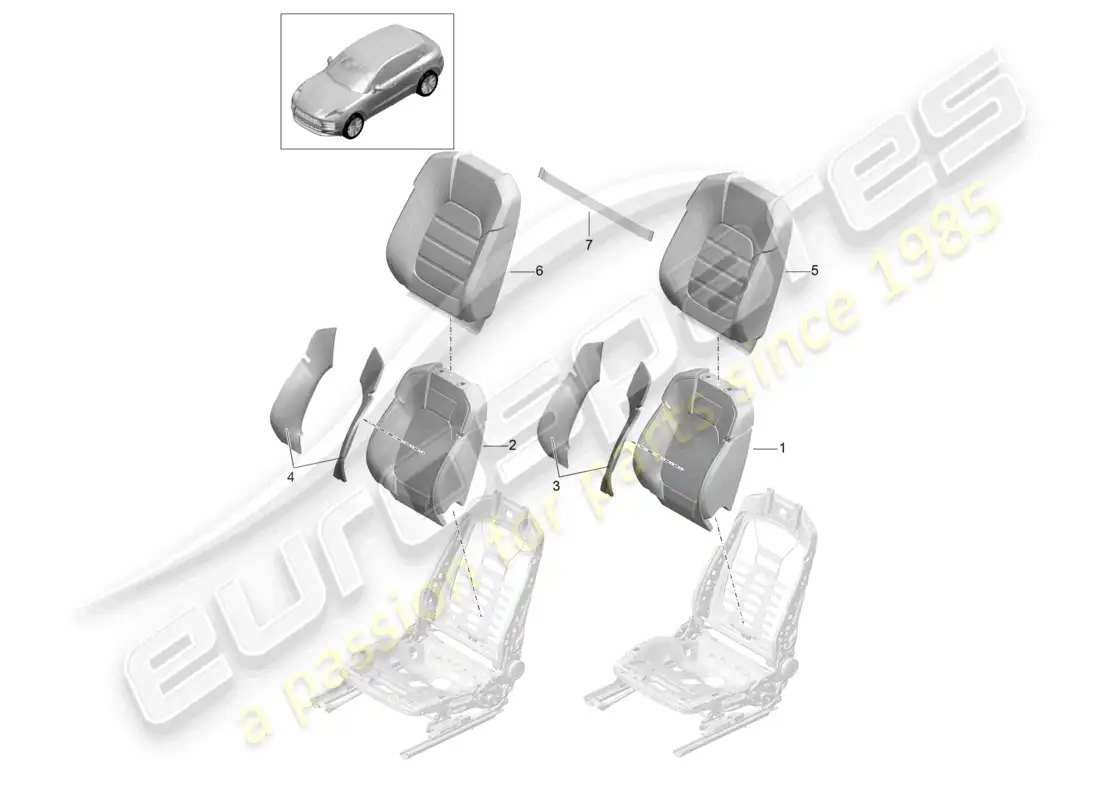 diagrama de pieza que contiene el número de pieza 95b881806r ot5