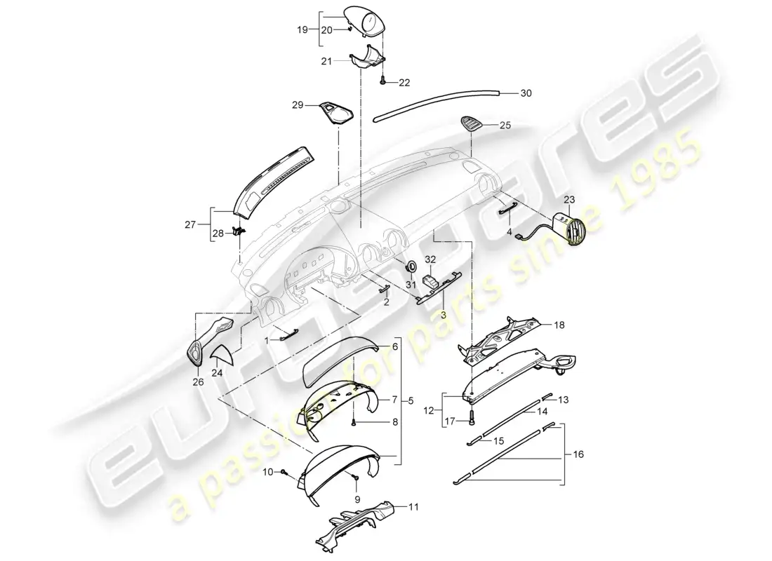diagrama de pieza que contiene el número de pieza 997552993019v6