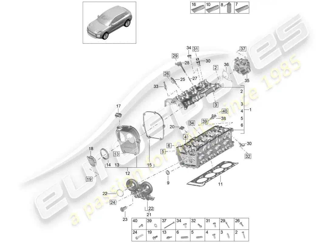diagrama de pieza que contiene el número de pieza 95810358300