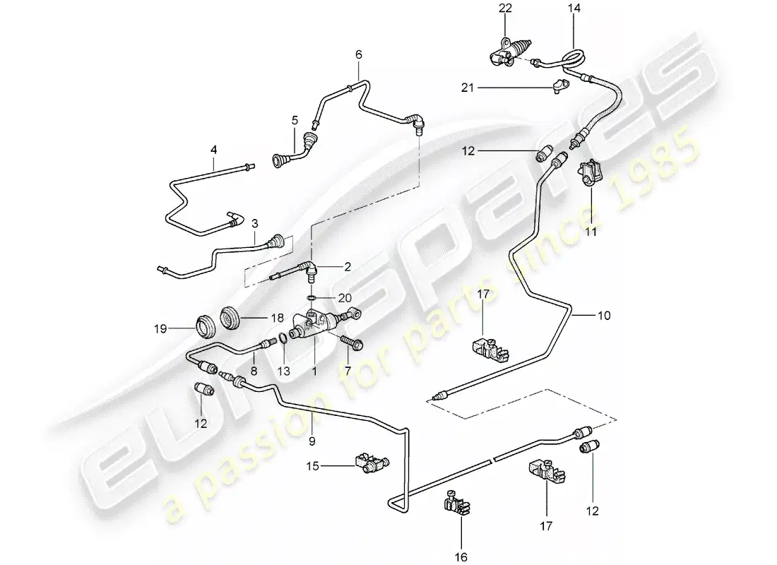diagrama de pieza que contiene el número de pieza 99742313825