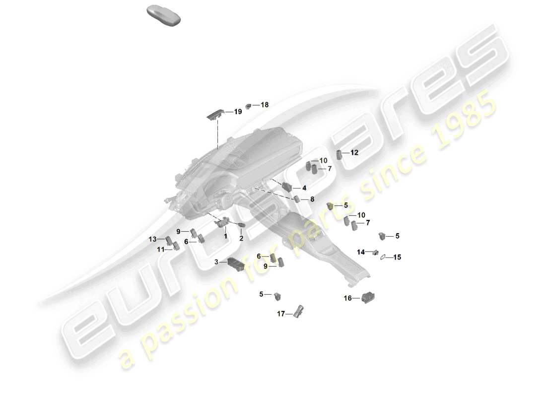 diagrama de pieza que contiene el número de pieza 971959858n 6n3