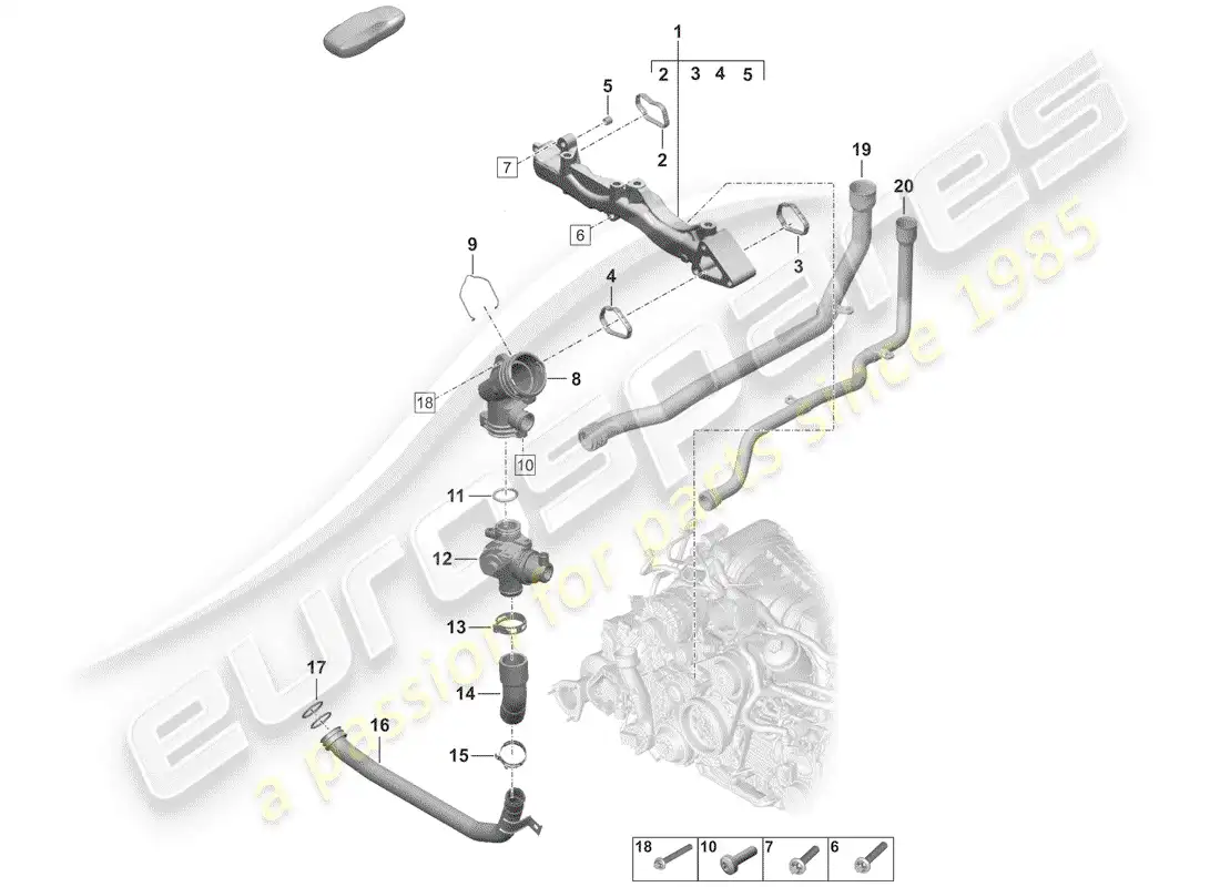 diagrama de pieza que contiene el número de pieza 0pb121070a