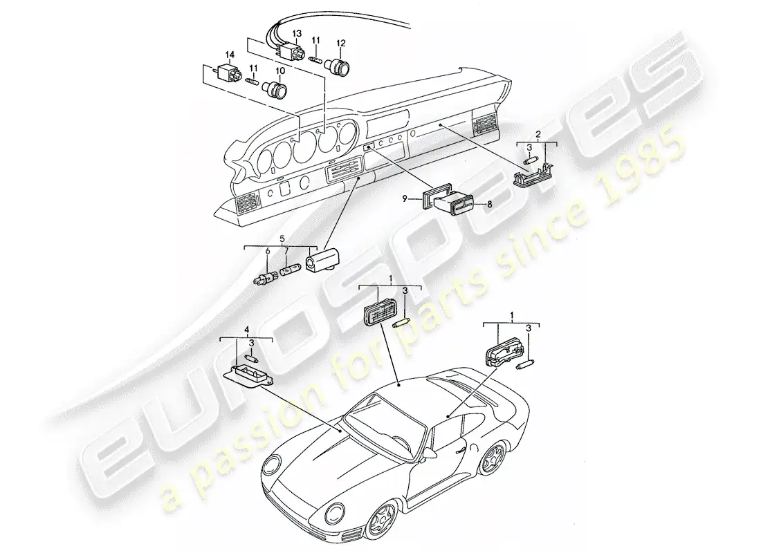 diagrama de pieza que contiene el número de pieza 95963211700