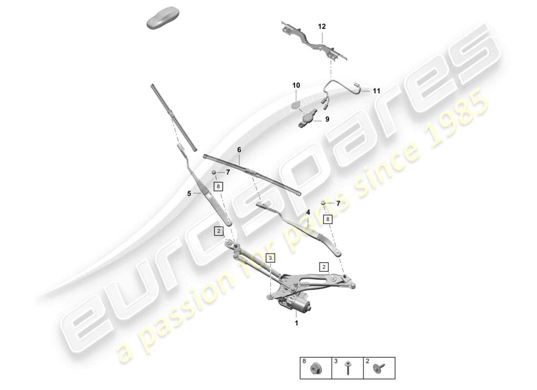 diagrama de pieza que contiene el número de pieza paf912632