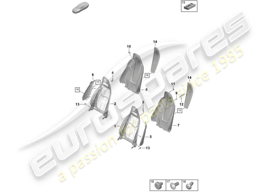diagrama de pieza que contiene el número de pieza 992881236b 8yr