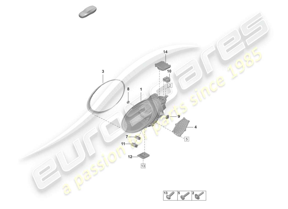 un diagrama de piezas del catálogo de piezas porsche 2022 (992-1)