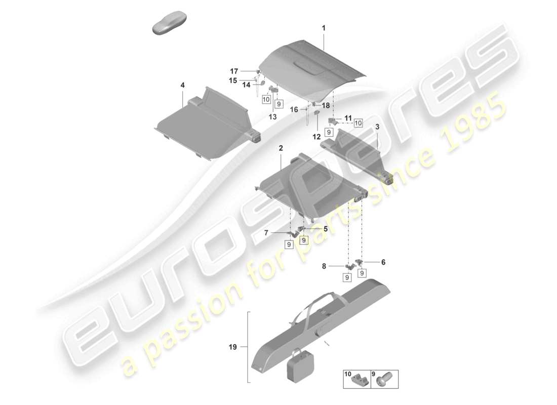 diagrama de pieza que contiene el número de pieza n91176801