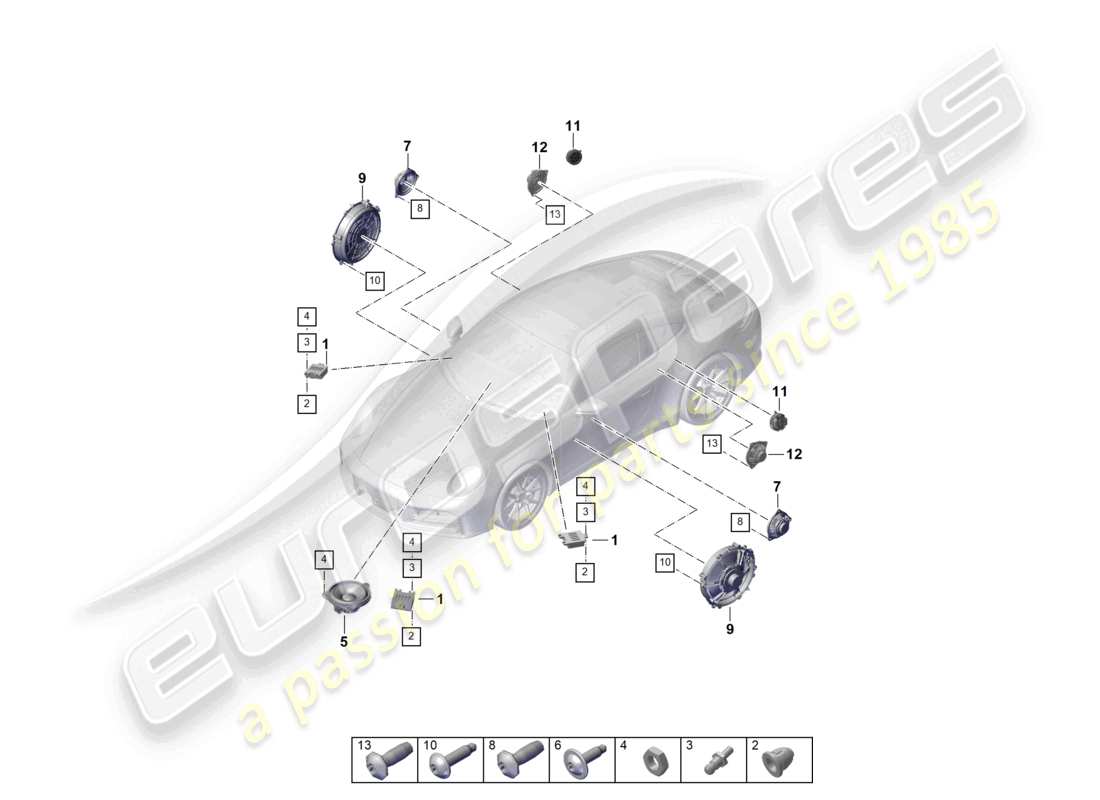 diagrama de pieza que contiene el número de pieza 992907435