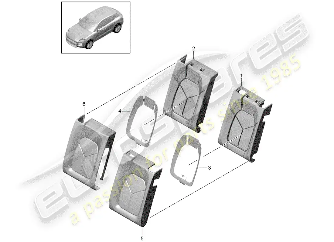 diagrama de pieza que contiene el número de pieza 95b885806s