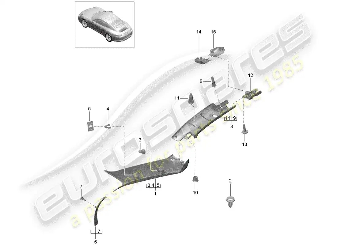 diagrama de pieza que contiene el número de pieza 99155506004