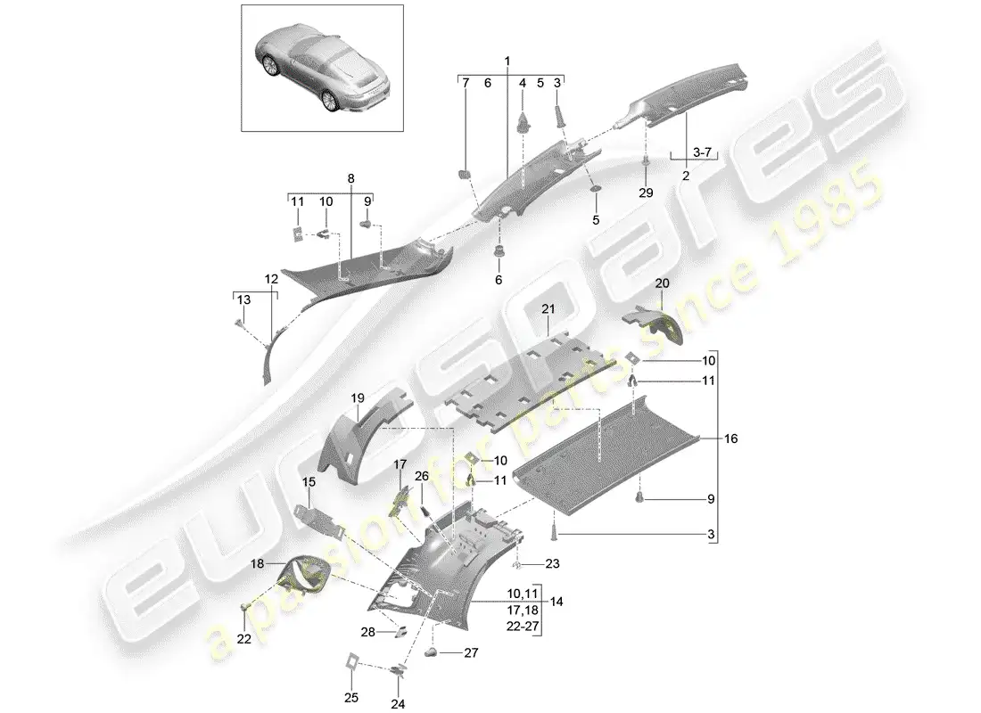 diagrama de pieza que contiene el número de pieza 99155596700