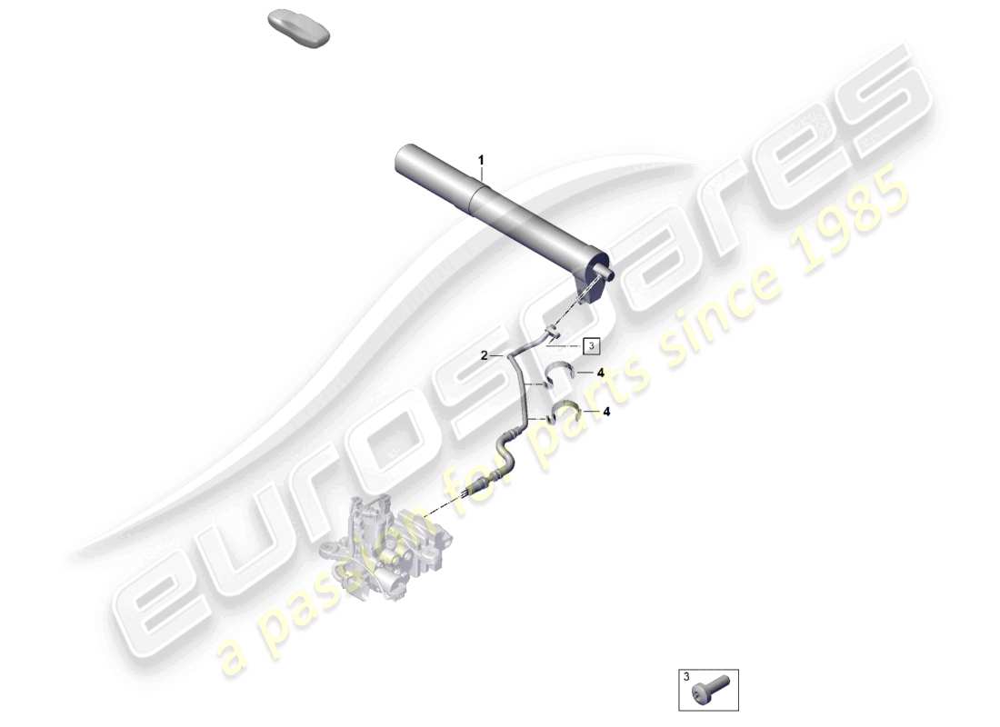 porsche 2024 (992-2) diagrama de piezas del acumulador de presión de la línea hidráulica pdcc