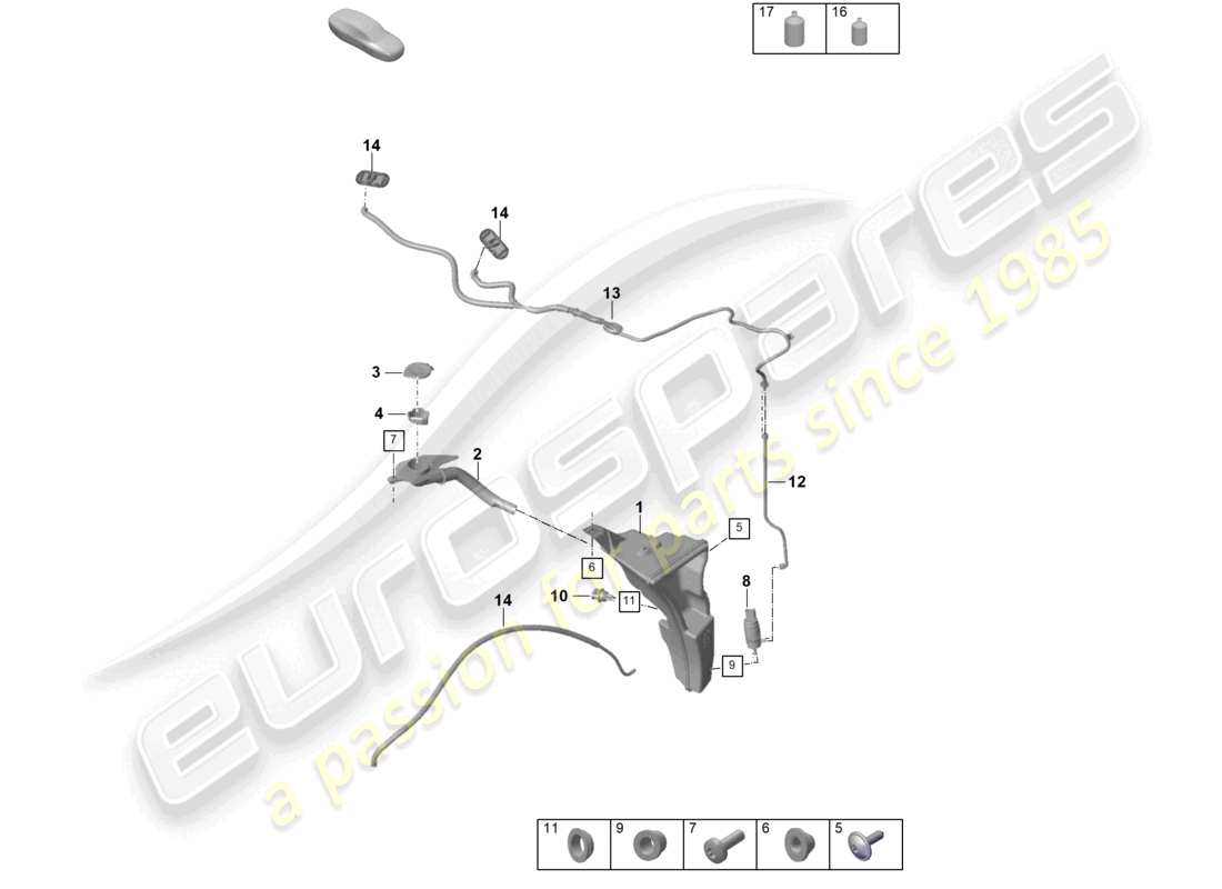 porsche 2024 (992-2) diagrama de piezas del sistema arandela