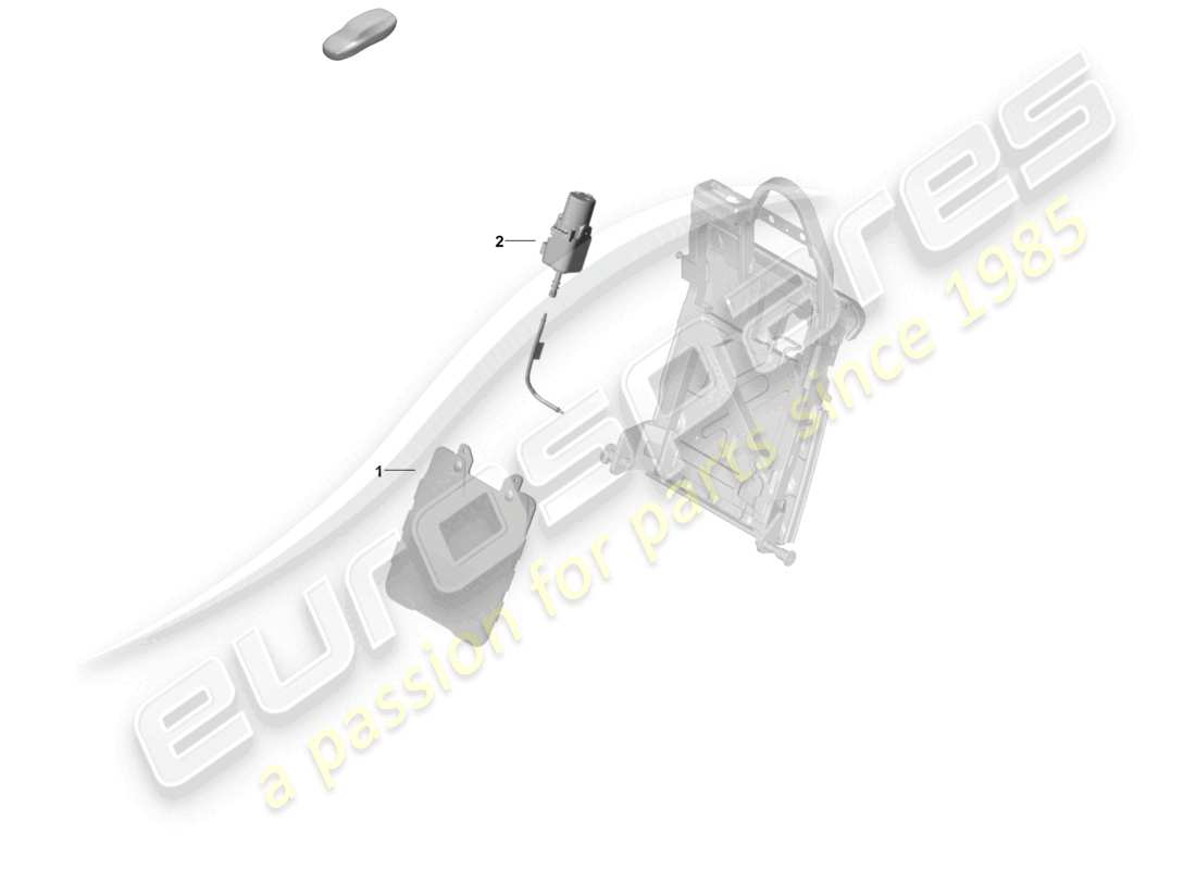 porsche 2026 (panamera 976) componentes neumáticos para el diagrama de piezas del respaldo del asiento