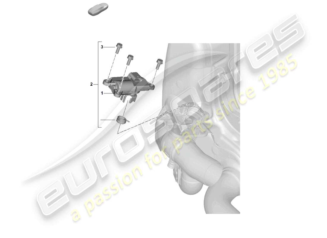porsche 2024 (992-2) diagrama de la parte eléctrica del elemento de control del acelerador del sistema de escape