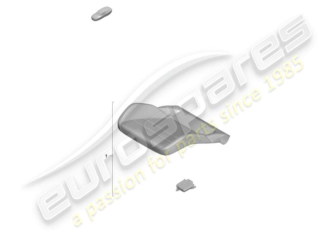 porsche 2021 (992-1 gt3/rs/st) juego de reparación para sensor de asiento ocupado (lado del pasajero) solo para: ee. uu. canadá diagrama de piezas