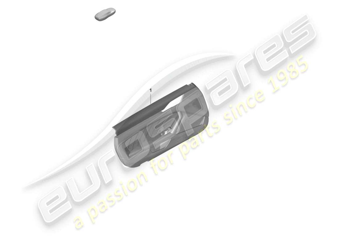 porsche 2020 (992-1 turbo / s) panel de puerta para vehículos con equipamiento exclusive bicolor retrovisor exterior con costura diagrama de piezas