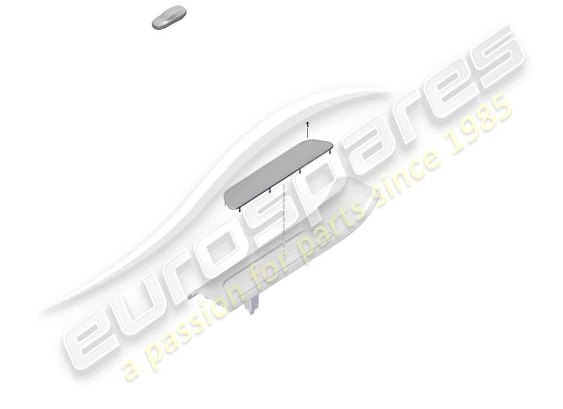 porsche 2025 (panamera 976) diagrama de piezas de la moldura del umbral trasero