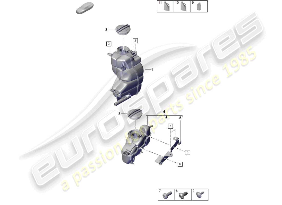 diagrama de pieza que contiene el número de pieza n10683901