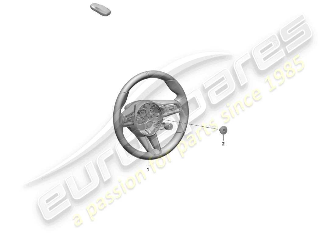 porsche 2025 (taycan 9j1-2) volante deportivo multifunción (race-tex) con calefacción detector de contacto del volante diagrama de piezas