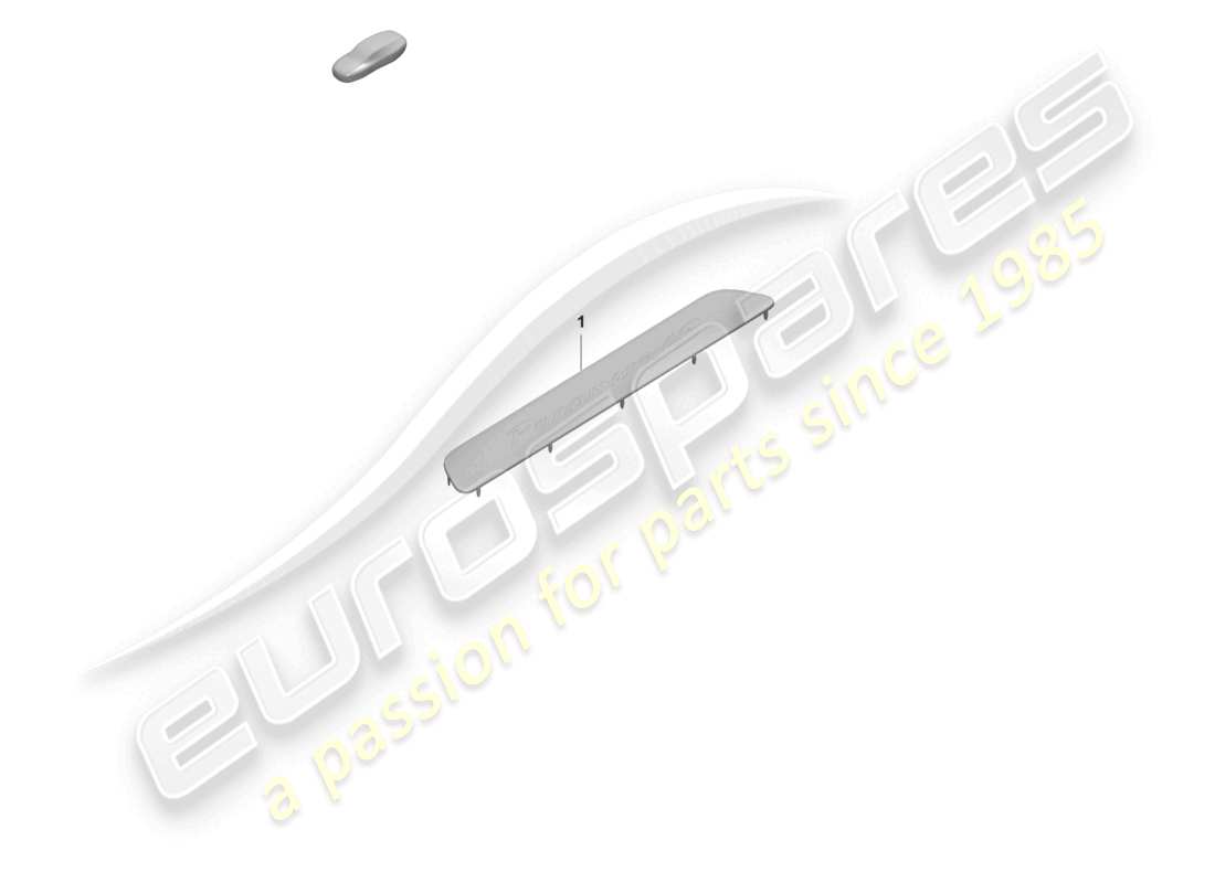 porsche 2022 (panamera 971-2) diagrama de piezas de la moldura del umbral delantero