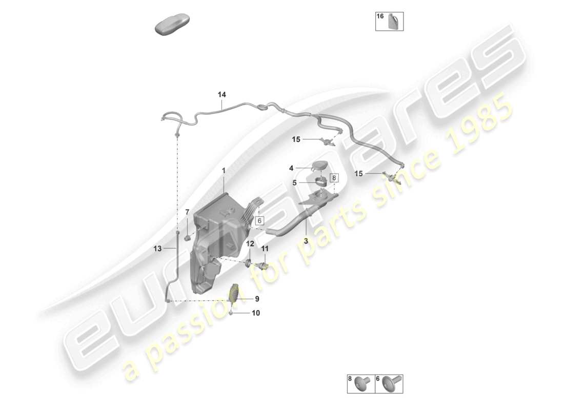 porsche 2026 (992-2 gt3/rs/st) sistema arandela diagrama de piezas