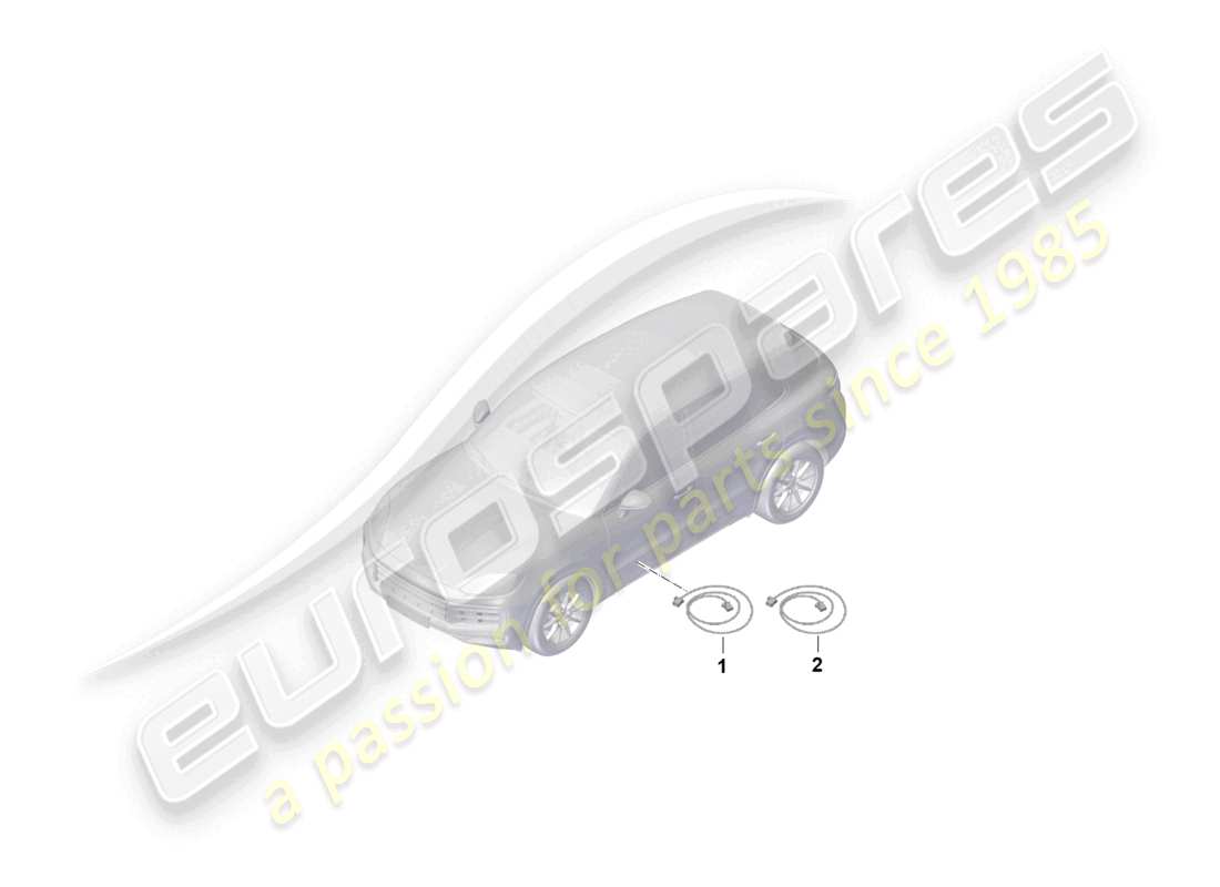 porsche 2026 (cayenne e3 pa) conductor de onda de fibra óptica diagrama de piezas
